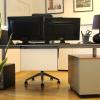 Bureauverwarmer S zwart
